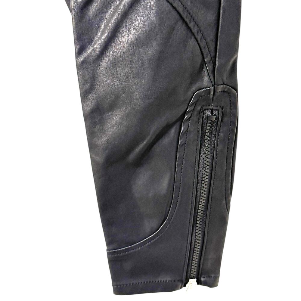 NWT BlankNYC Silent Vegan Leather Denim Moto Pants - Picture 13 of 16